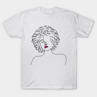 It's More Than Just Hair, It's an Attitude | One Line Drawing | One Line Art | Minimal | Minimalist T-Shirt